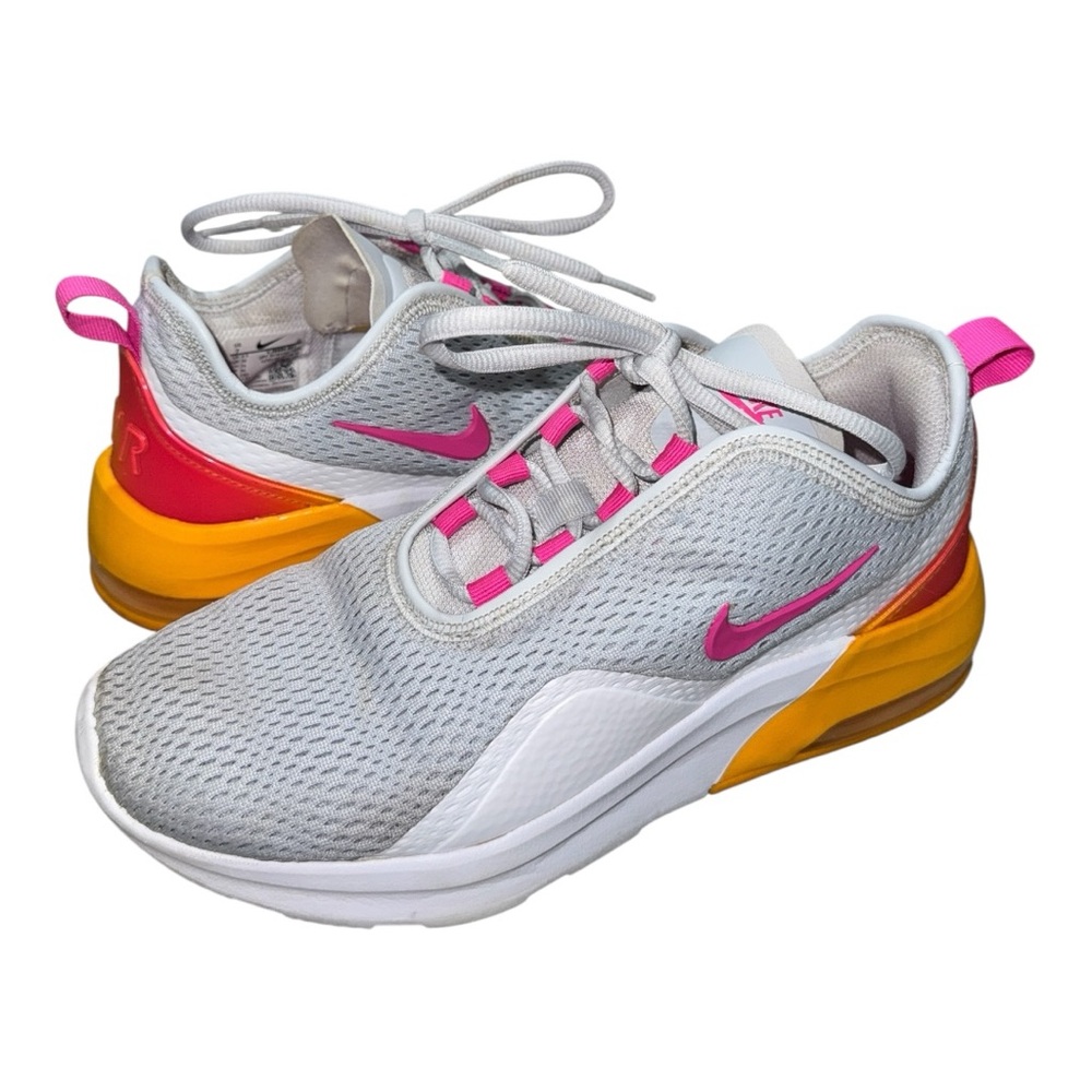 Women’s White/Gray/Pink/Orange Air Max Motion 2 Sneakers - 7